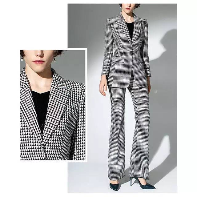 Women's houndstooth 2piece pants suits ladies' 2 Etsy