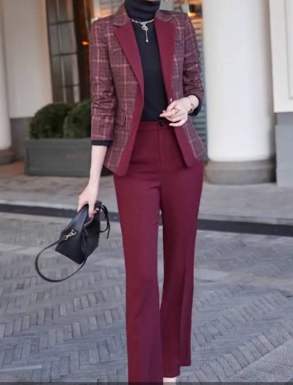 Anita Double Breasted Blazer & Crop Pants Suit Set