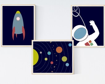 Modern Space Instant Download Children's Nursery Wall Art Instant Download