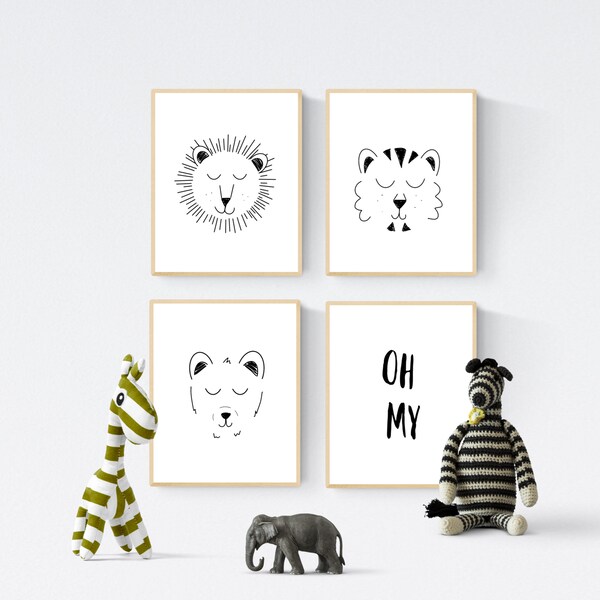 Lions Tigers Bears - Etsy