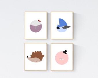 Cartoon Network El conjunto de impresión de arte Regular Show de 4