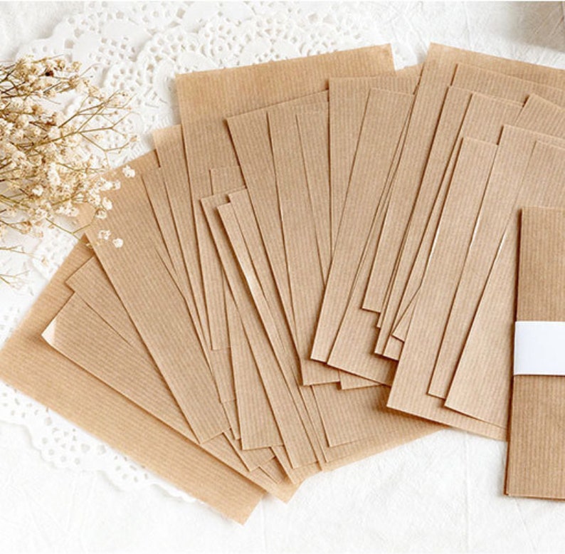 30 Sheets Blank Thin Onion Skin Papers Vintage Layering Etsy