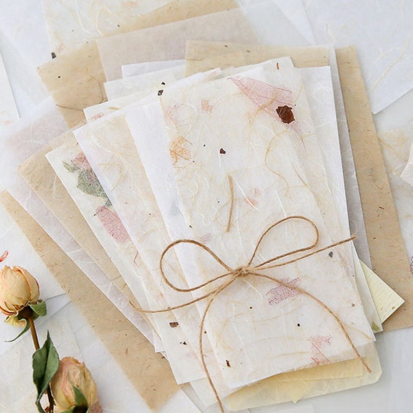 30 Sheets Delicate Mulberry Paper Pack, Special Textured Lace Flower Fiber Scrap Paper Stamp Paper, TN Junk Journal Scrapbook Embellishment