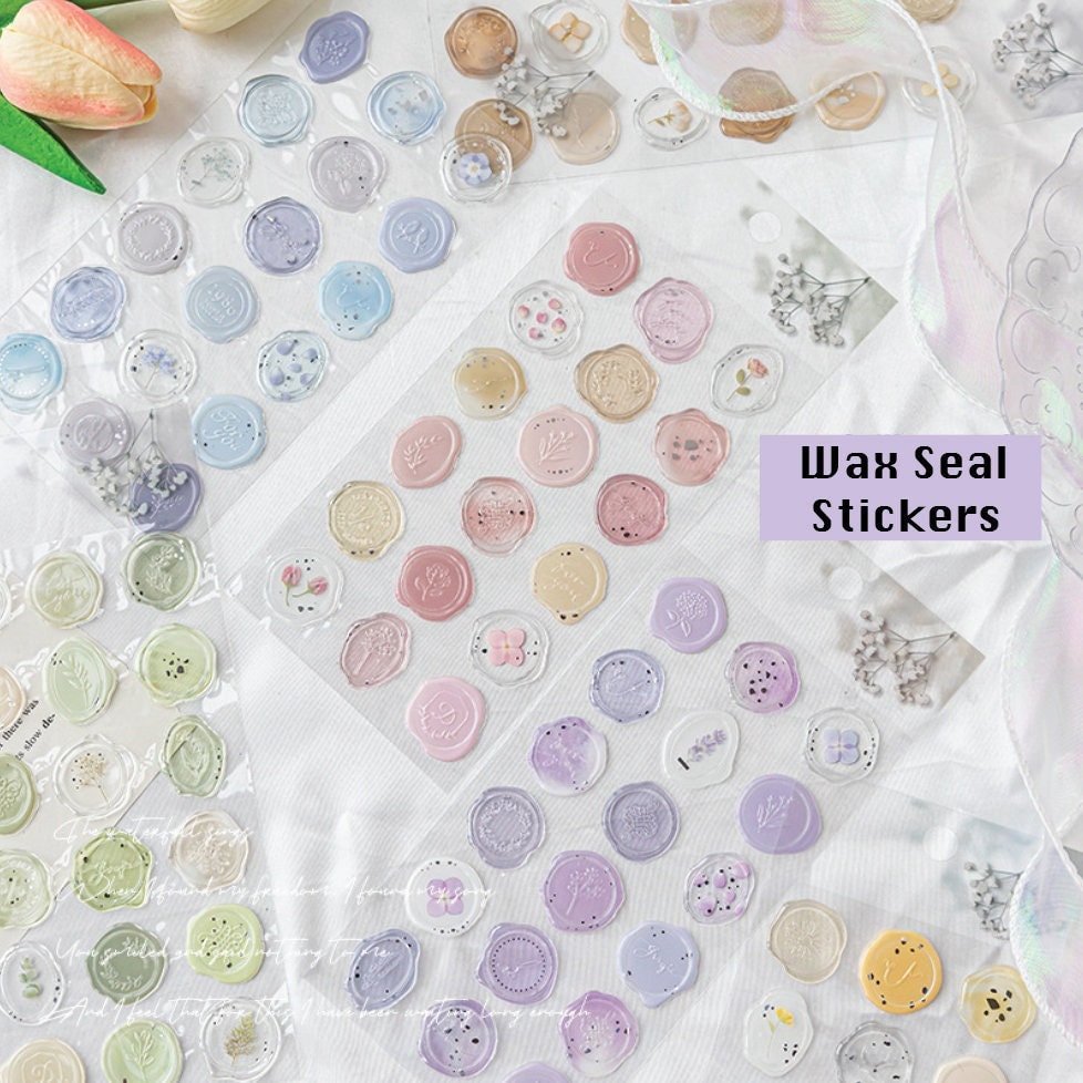 Monogram Envelope Seal Stickers