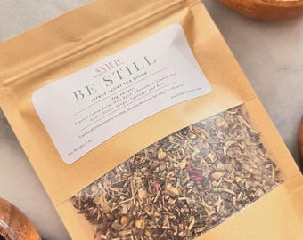 Organic Herbal Tea for Stress Relief | 2 oz Calming Loose Leaf Tea for Anxiety & Relaxation | Natural Stress Support Tea