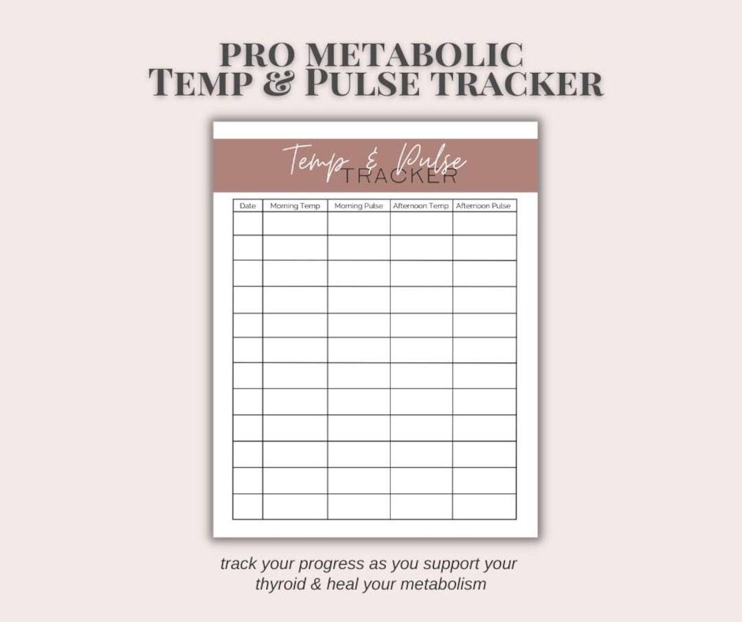 Metabolic Rack Card Pro Metabolic Basal Body Temperature Tracker | Holistic Health and ...