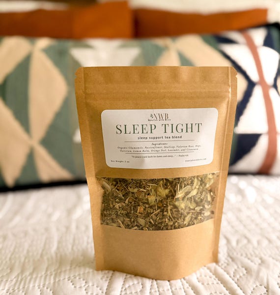 Sleep Tight Organic Herbal Tea for Better Sleep | Loose Leaf Bedtime Tea for Relaxation and Insomnia Relief