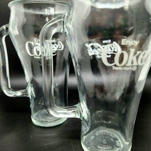 Vintage Coca-Cola Collectable 16 Ounce Mugs Set of 2