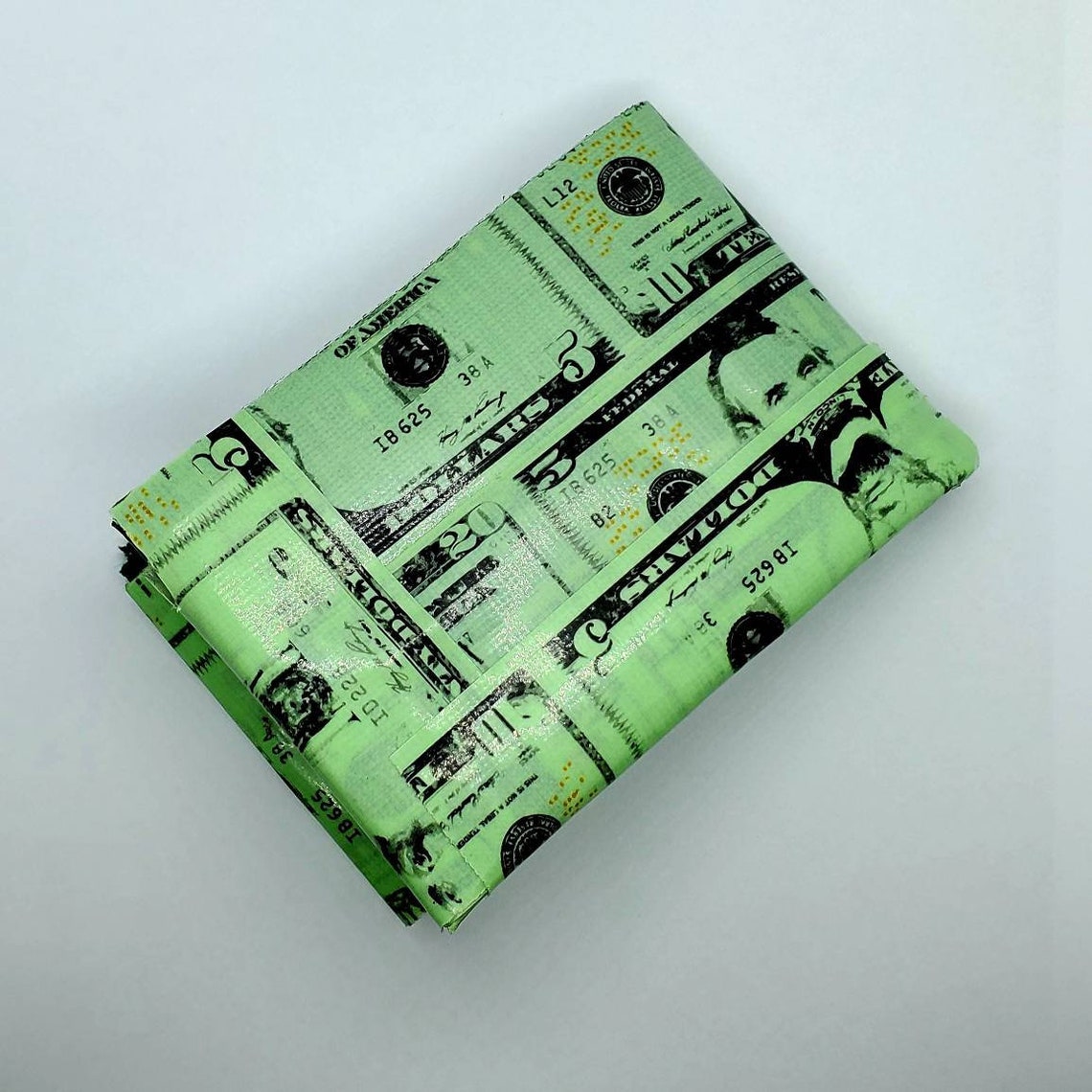 Money Printed Duct Tape Bifold Duct Tape Wallet Etsy