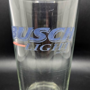 Vintage Busch Light Pint Beer Glass