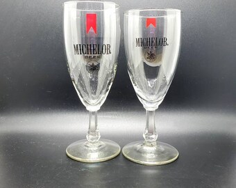 Details about   Vintage Michelob Beer Glass RARE Style Squared Bottom Collectors Beer Glass/Mug 