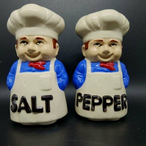 Vintage Chef Salt and Pepper Shaker Set