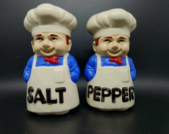 Vintage Chef Salt and Pepper Shaker Set