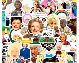 10, 25 oder 50 zufällige Golden Girls Aufkleber