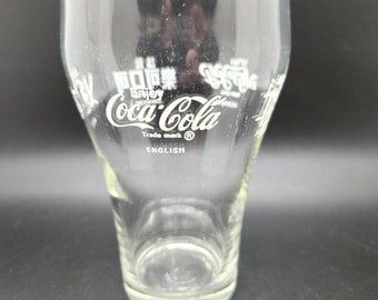 Seltene Vintage Genießen Coca Cola Englisch Japanisch Chinesisch Arabisch Hebräisch 12 Unzen Glas