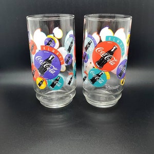 Vintage Always Coca-Cola Glasses Set of 2
