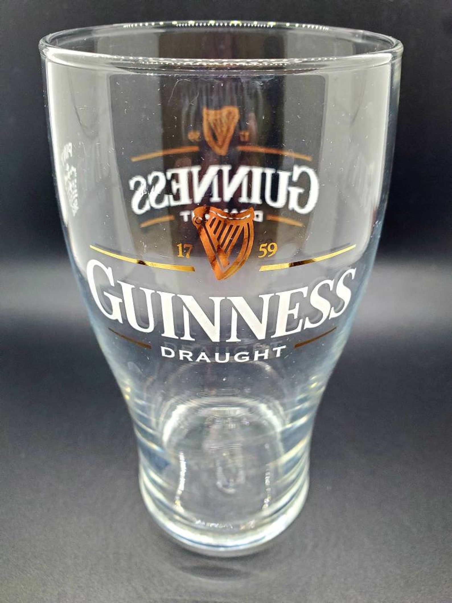 Guinness 20 oz Beer Glasses 2 Styles to Choose From Etsy