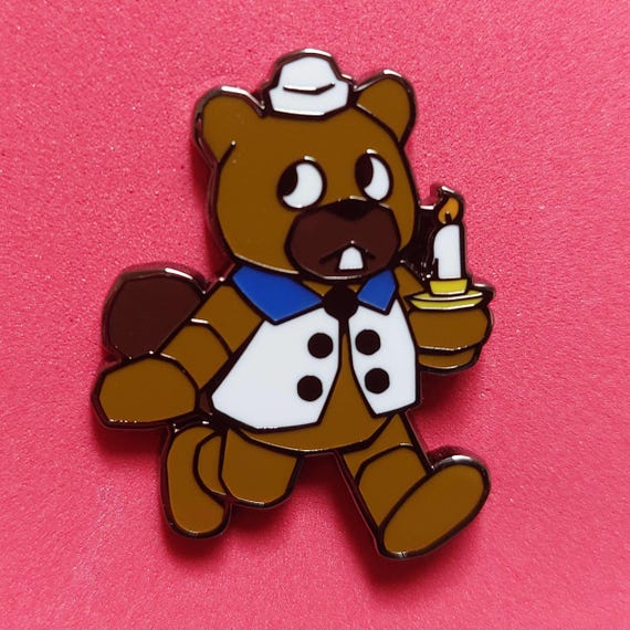 Shipwrecked 64 Bucky Beaver Enamel Pin