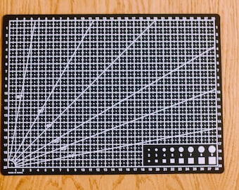 Doppelseitige PVC-Kunststoff-Schneidematte / Für Keramik- und Tonwerkzeuge / Rechteck / Kostenloser Versand