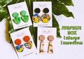 Surprise box/Two pairs of earrings/Dangle & Drop studs/Statement earrings/Handmade/Polymer clay/Free shipping product logo
