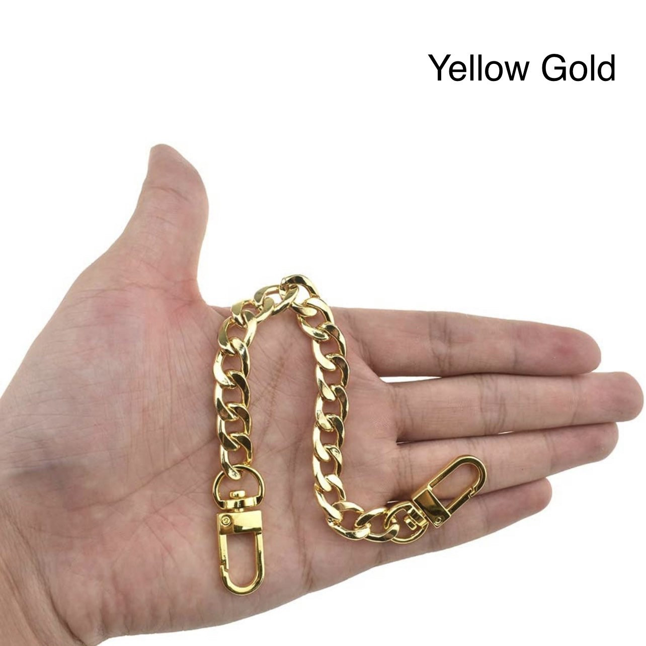 LOUIS VUITTON Short Chain Strap Gold 448033