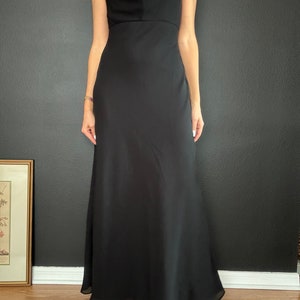 Vintage 90s Black Long Dress image 3