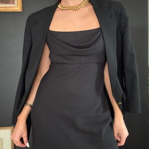 Vintage 90s Black Long Dress image 5