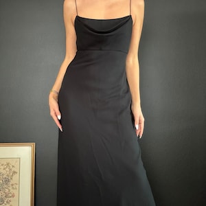 Vintage 90s Black Long Dress image 1