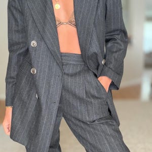 90's ヴィンテージ EMPORIO ARMANI ウール スラックスパンツ Vintage Armani Wool Trousers - Etsy
