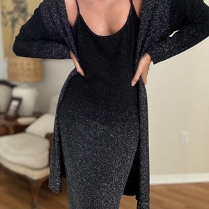 midi holiday party dress Olive Shimmer Mesh Long Sleeve Ruched Maternity Midi Dress main image 0