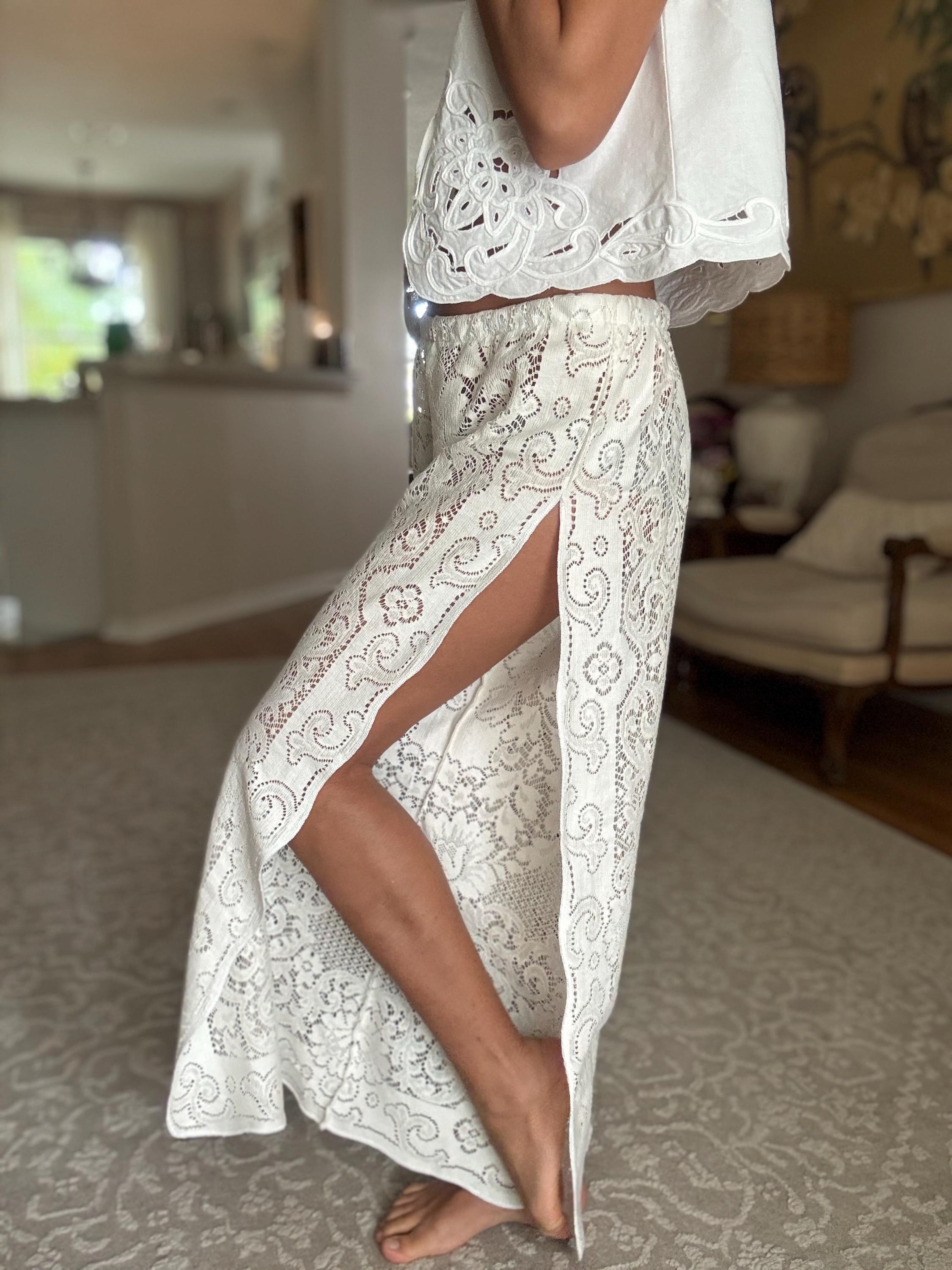 パンツ vintage like lace pants / ivory vintage like lace pants / ivory[FREE or LONG] | wee9s