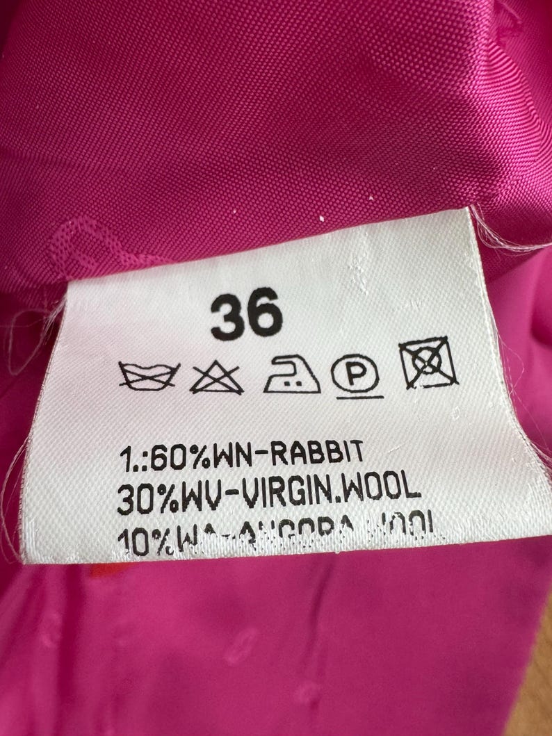 Vintage ESCADA Angora Rabbit Hair Fuchsia Fitted Blazer Made in Germany ...