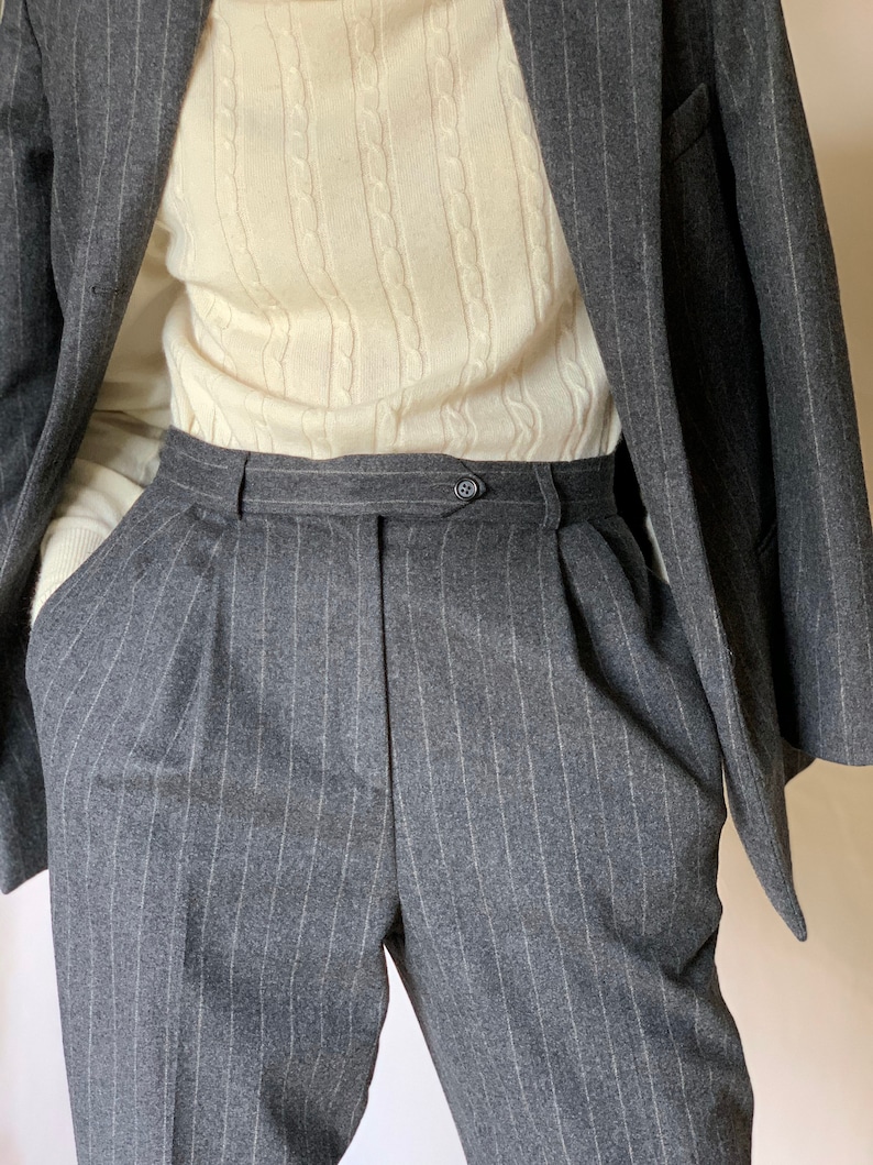 Vintage J.CREW Grey Stripped Suit