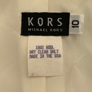 Vintage MICHAEL KORS Pure Wool Creamy Suit - Etsy