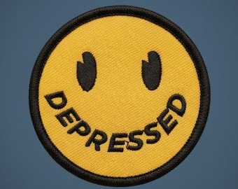 Depressed Smiley Face Patch