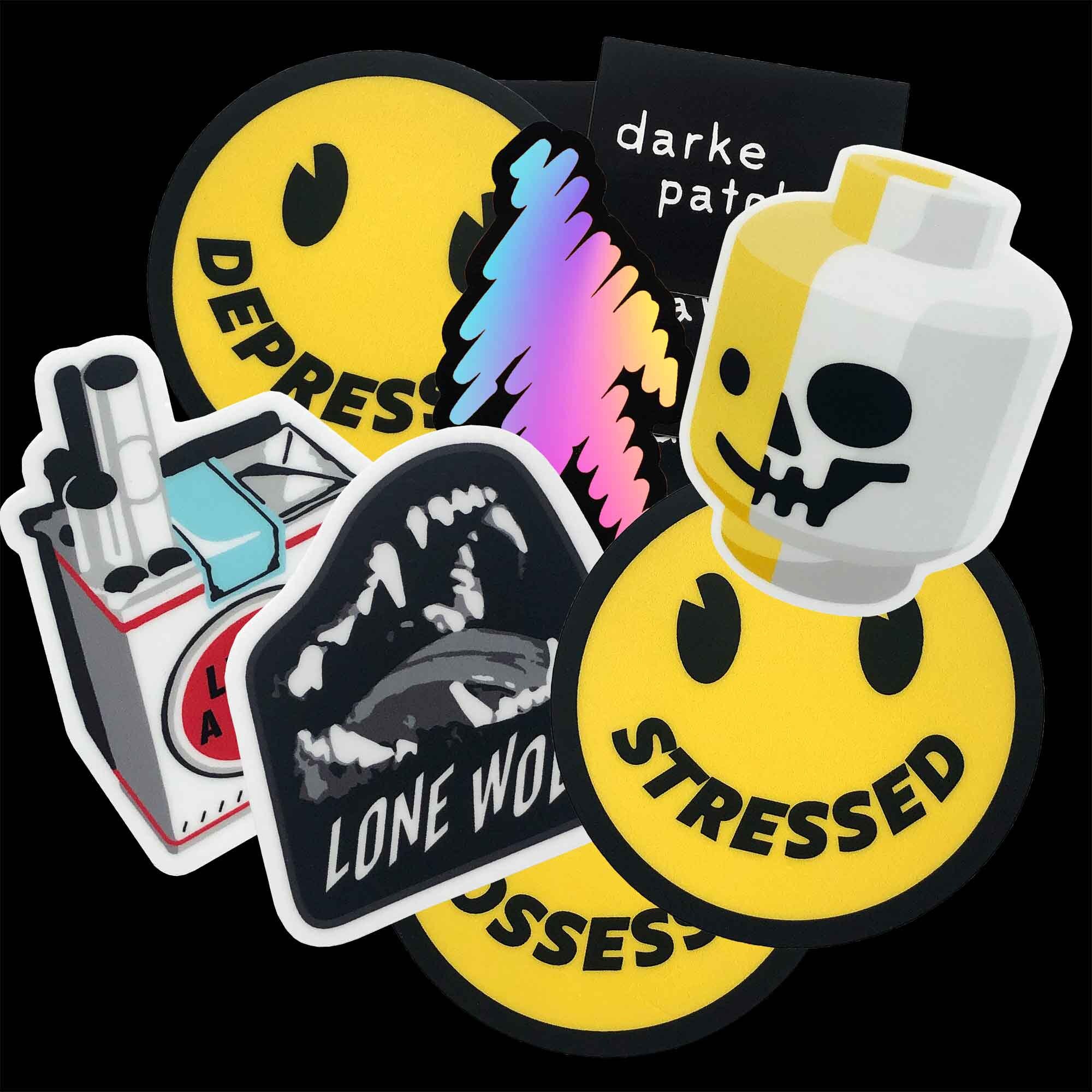 Dark Humor Sticker Pack - Goth Emo Grunge Stickers - Etsy