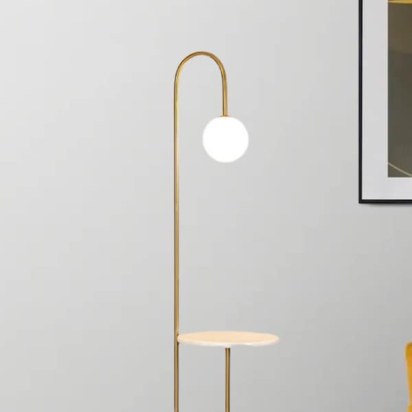 Table With Attached Lamp Vintage Etsy