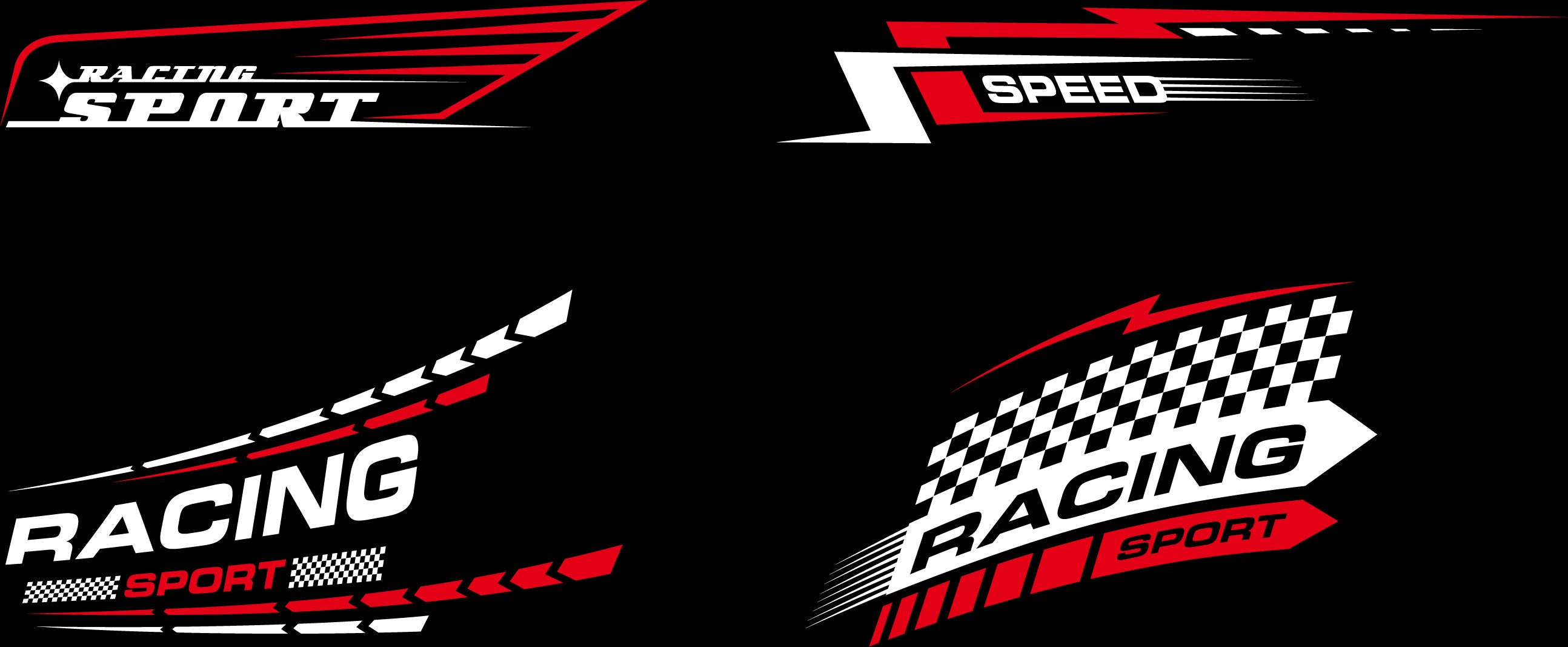 Racing Graphics Logo 20 Designs SVG ESP AI Png - Etsy