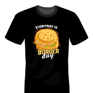 Burger Day graphic shirt design svg png vector