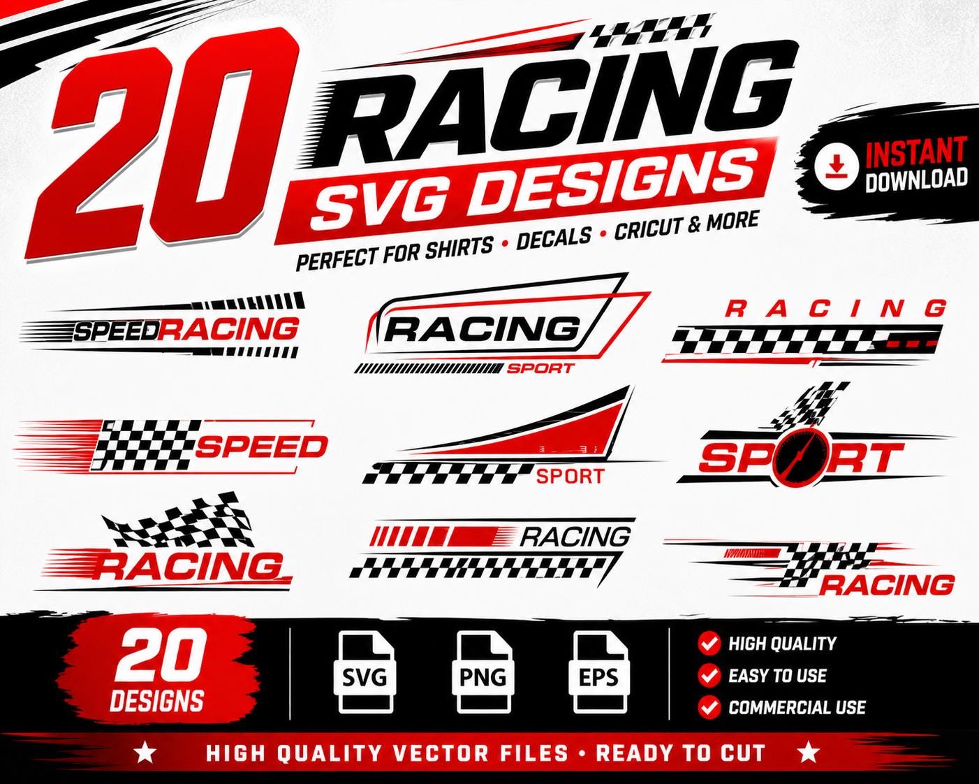 Custom Racing Svg Racing SVG Bundle for Cricut | Race Car Decal Designs | Motorsports ...