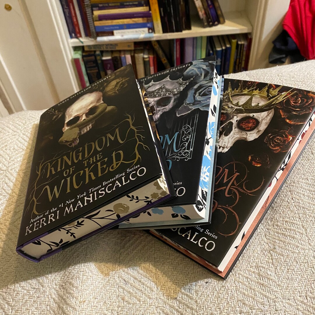 Kingdom of the Wicked Keri Maniscalco Stenciled Books Etsy