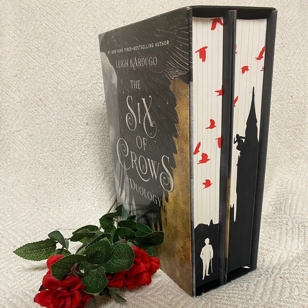 Six of Crows Crooked Kingdom Stenciled Edges Sprayed Books Etsy