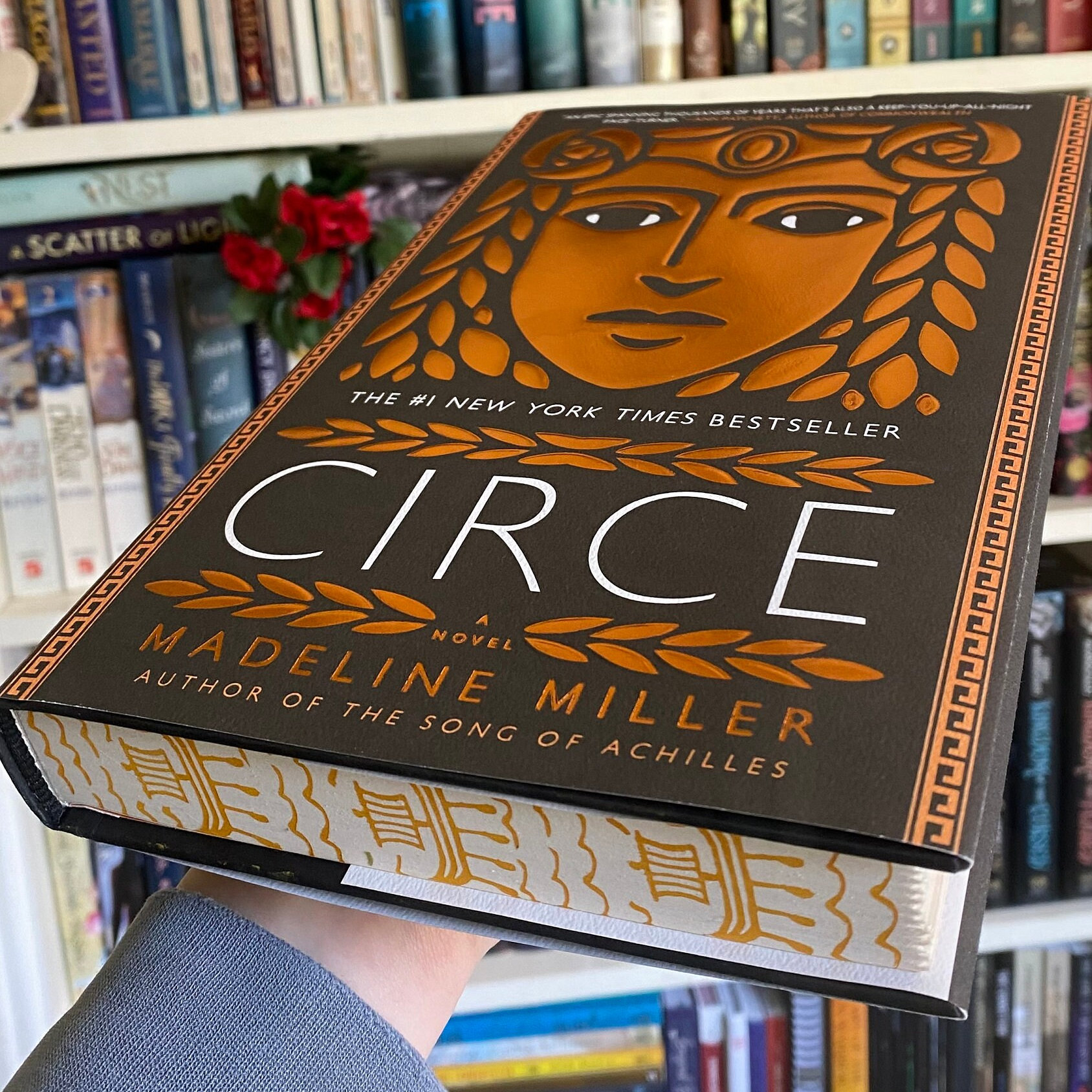 Circe, Madeline Miller, Stenciled Books, Sprayed Edges 