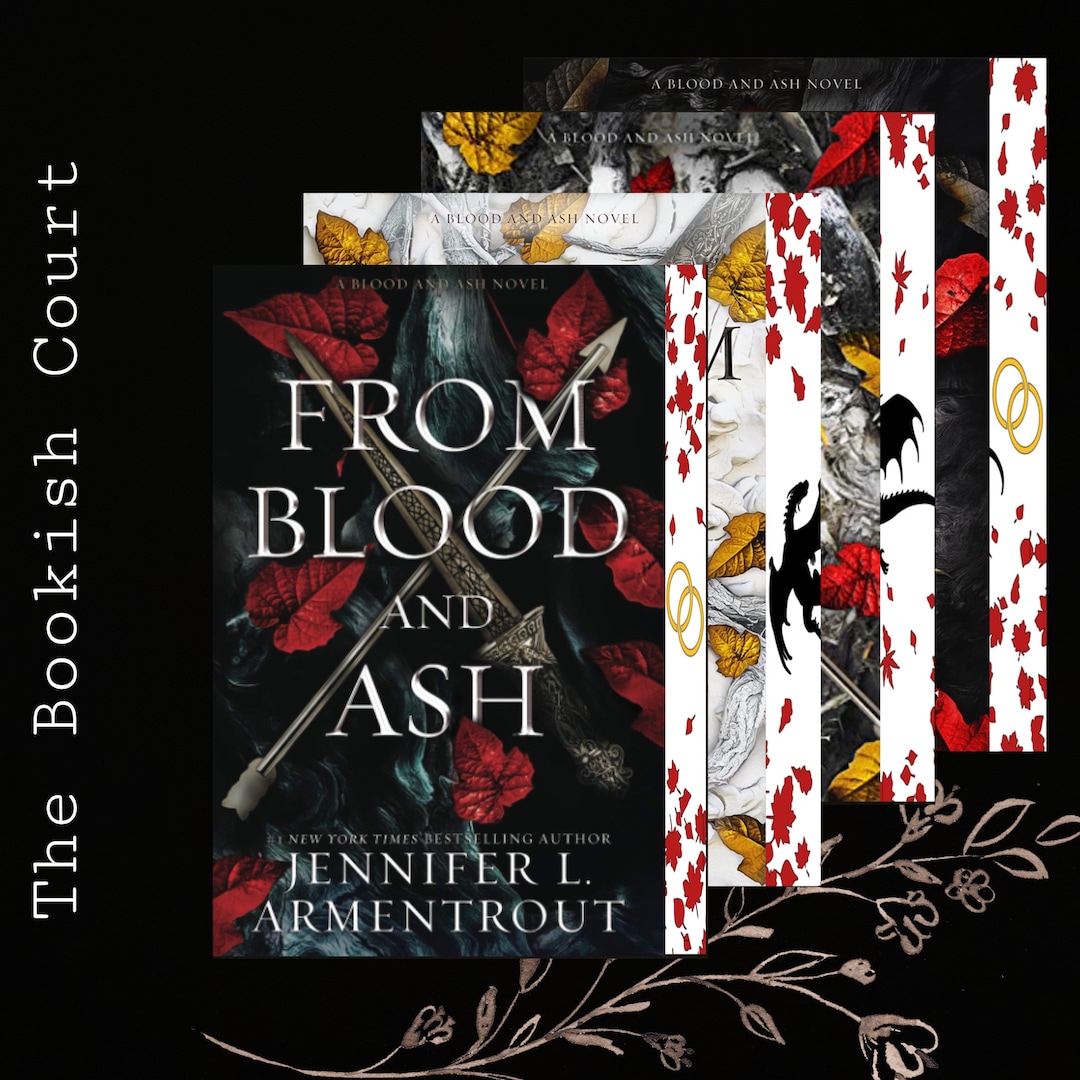 From Blood and Ash Series Stenciled Books Sprayed Books Etsy