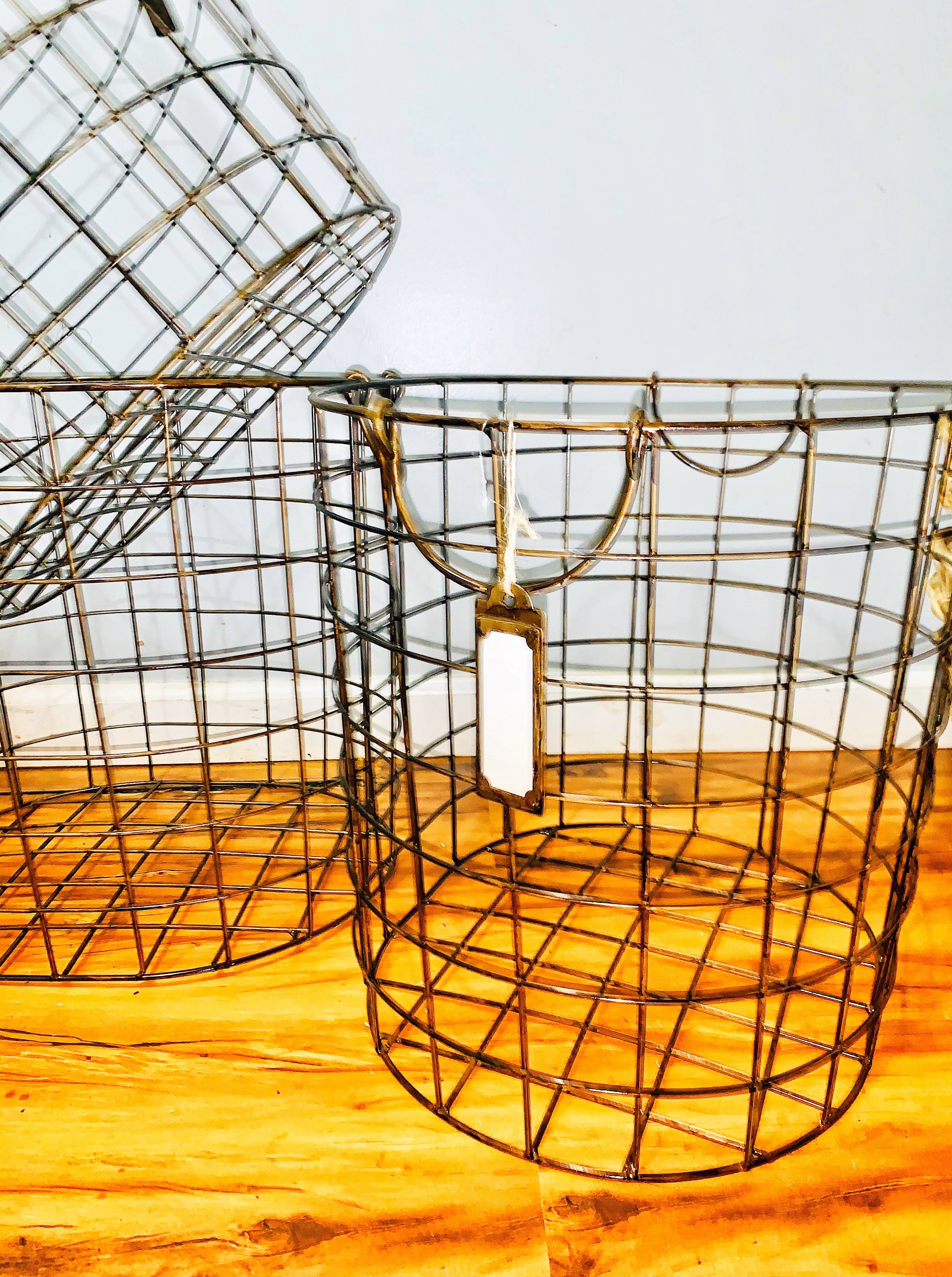 Large Vintage Wire Basket home decor storage baskets | Etsy