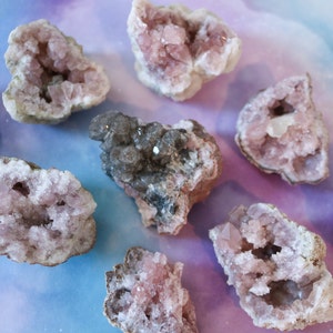 Pink Amethyst Crystal Geode // Unconditional Love // Unique One of a Kind // You Choose