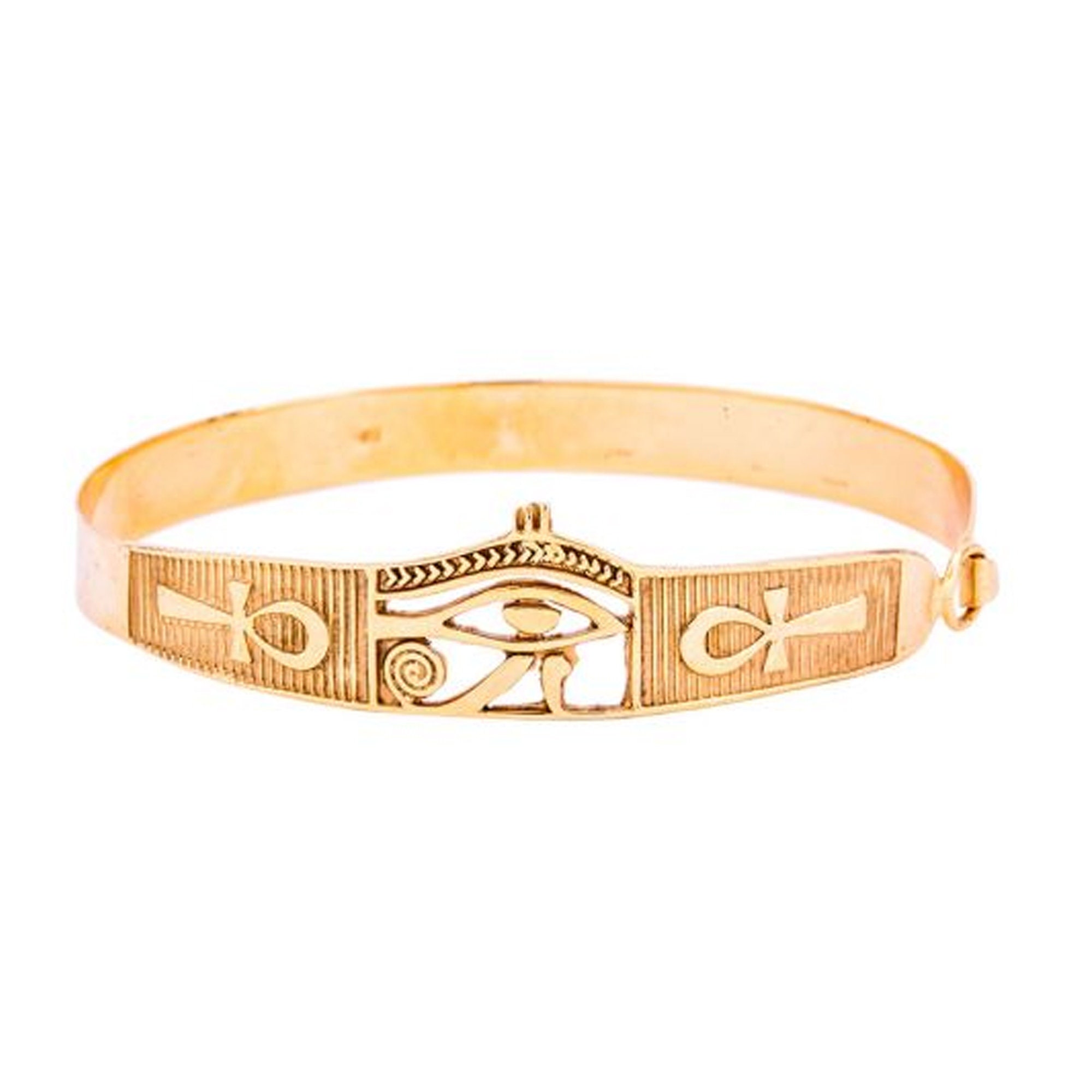 Eye of Horus 18k Gold Bracelet Egyptian Dainty Bracelet Etsy UK