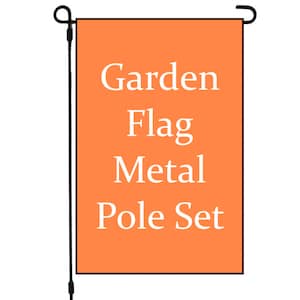 3 Piece Metal Flag Stand - Garden Flag Stand - Yard Flag Holder - Flag Pole - Garden Flag Pole