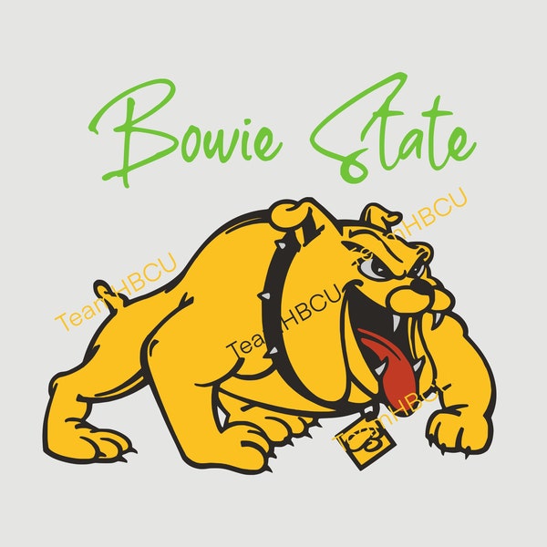 Bowie State University svg - Custom Simplified Version - Cut File - HBCU SVG - Bowie State svg - Graduate - Alumni - Bowie Bulldog
