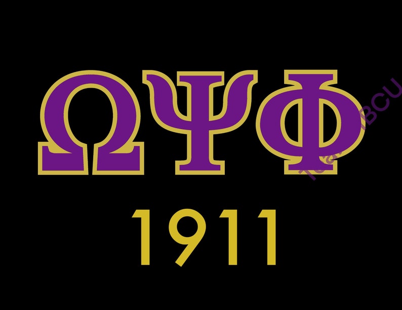 Omega Psi Phi Svg Que Psi Phi 1911 Svg Greek Double Letter | Etsy